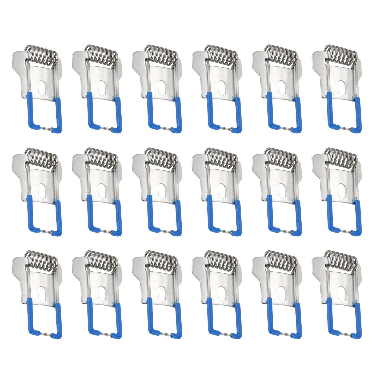 VIAPUICE Downlight Spring Clips 26x40mm Recessed Lighting Clips 18Pcs | Emitting Diode Recessed Ceiling Light Accessory 1.1mm Wire Dia. T-Shaped Spring Clamps for Downlights Spotlight, Blue