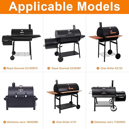 Miniatura 2 de MixRBBQ Cenicero universal de 23 a 34 pulgadas con 2 colgadores de fuego para Chargriller Charcoal 1224, 1324, 2121, 2222, 2727, 2828, 2929,
