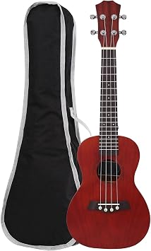 21/23/26 Inch Solid Mahogany Ukulele With Bag Ukulele Strap Nylon String Electric Tuner And Picks Ukelele for Beginner Color 26 inches