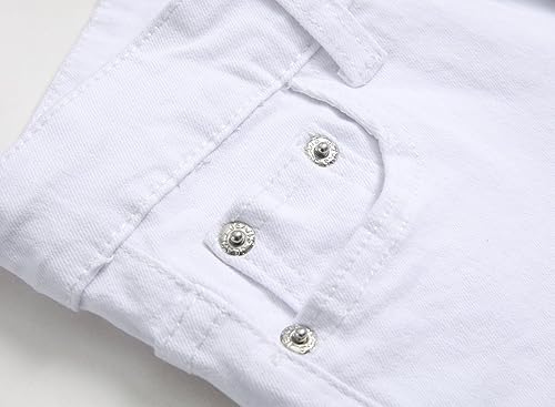 Miniatura 4 de Jeans ajustados para niño, elásticos, de aspecto desgastado y desgarrado