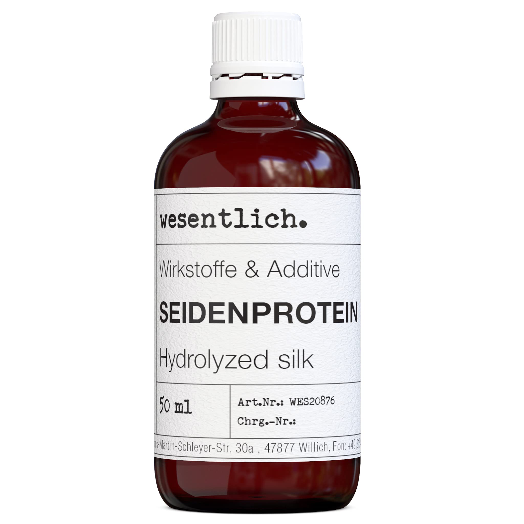 Proteiny jedwabiu 50 ml – do jedwabiście miękkiej skóry i włosów – dla zdrowego połysku i zapobiegania wysychaniu – substancje czynne i dodatki wesentlich.