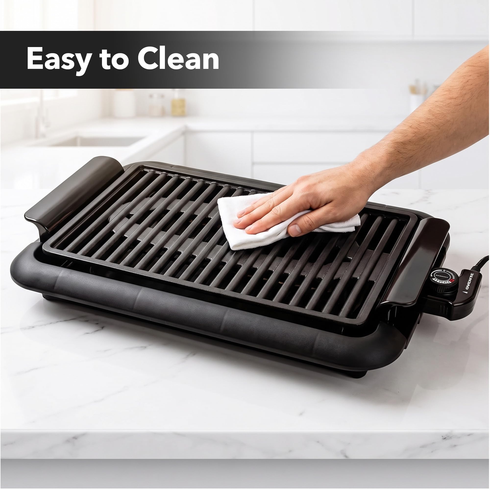 Amazon.com: OVENTE Electric Indoor Grill, 15x10 Inch Non-Stick