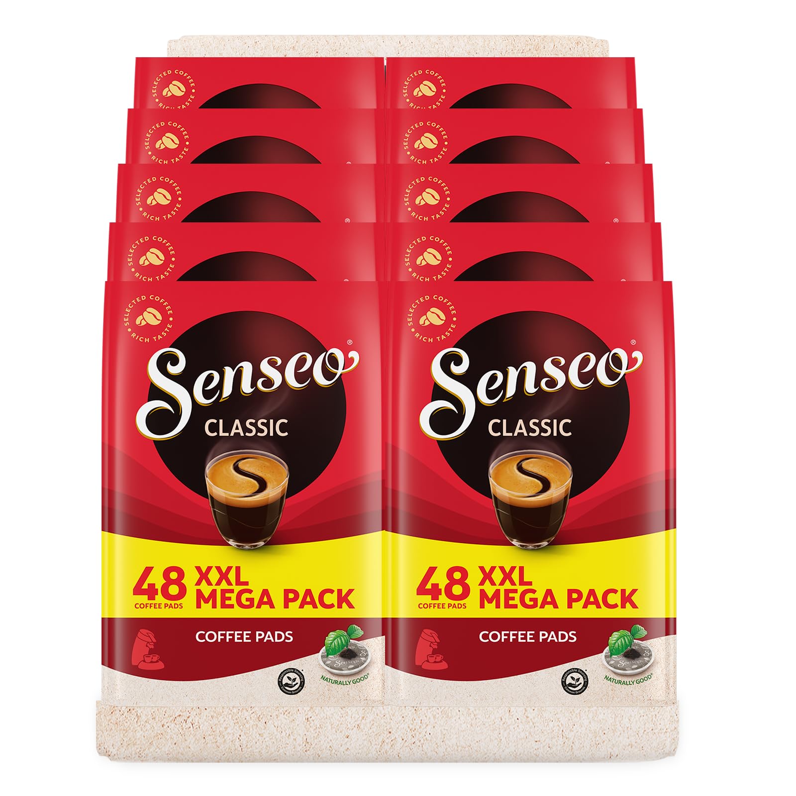 Senseo Classic/Classico, Intenso e Pastoso, 10 Confezioni x 48 Cialde di caffè