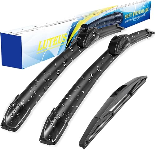 LUTEUS Escobillas de repuesto para Mitsubishi Outlander 2014-2020, Infiniti QX50 2019-2020, Nissan Murano 2017-2020, limpiaparabrisas para todas las