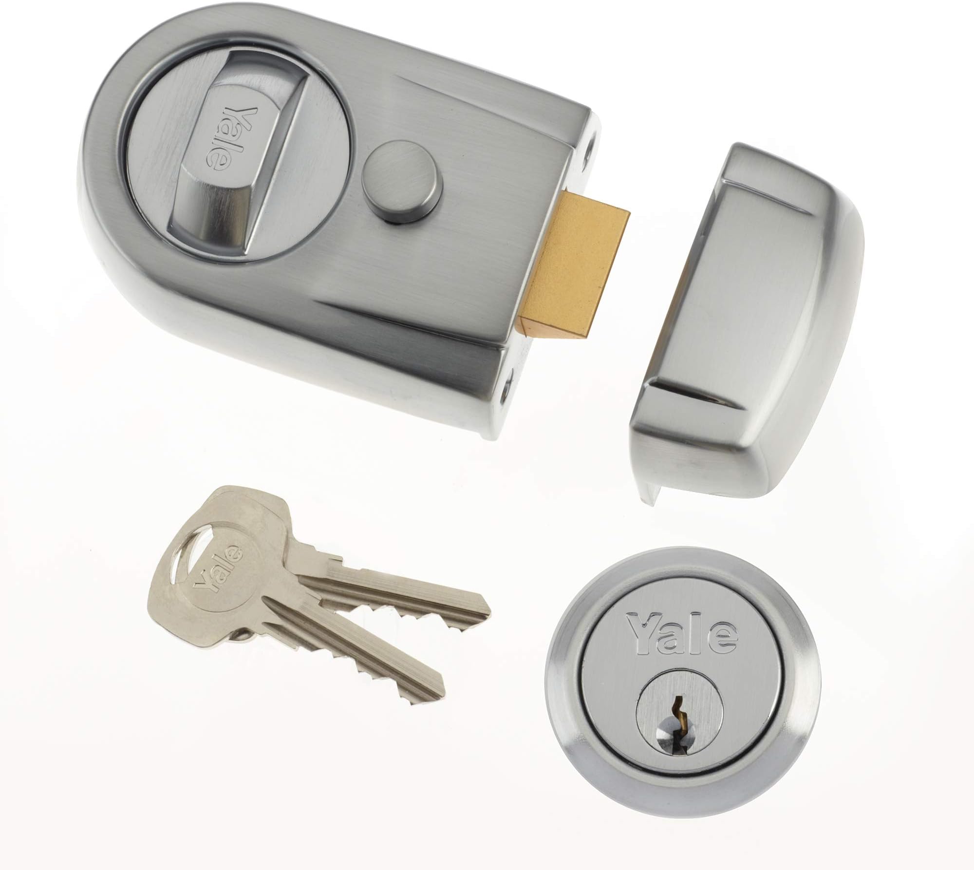 P-Y3-SC-SC-60 - Contemporary Nightlatch - 60mm - Satin Chrome Finish - Standard Security