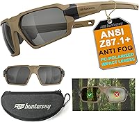 Vista 11 de HTS HUNTERSKY Ballistic Tactical ANSI Z87.1+ Impact Protection Anti Fog Shooting Glasses Military Grade Airsoft Range