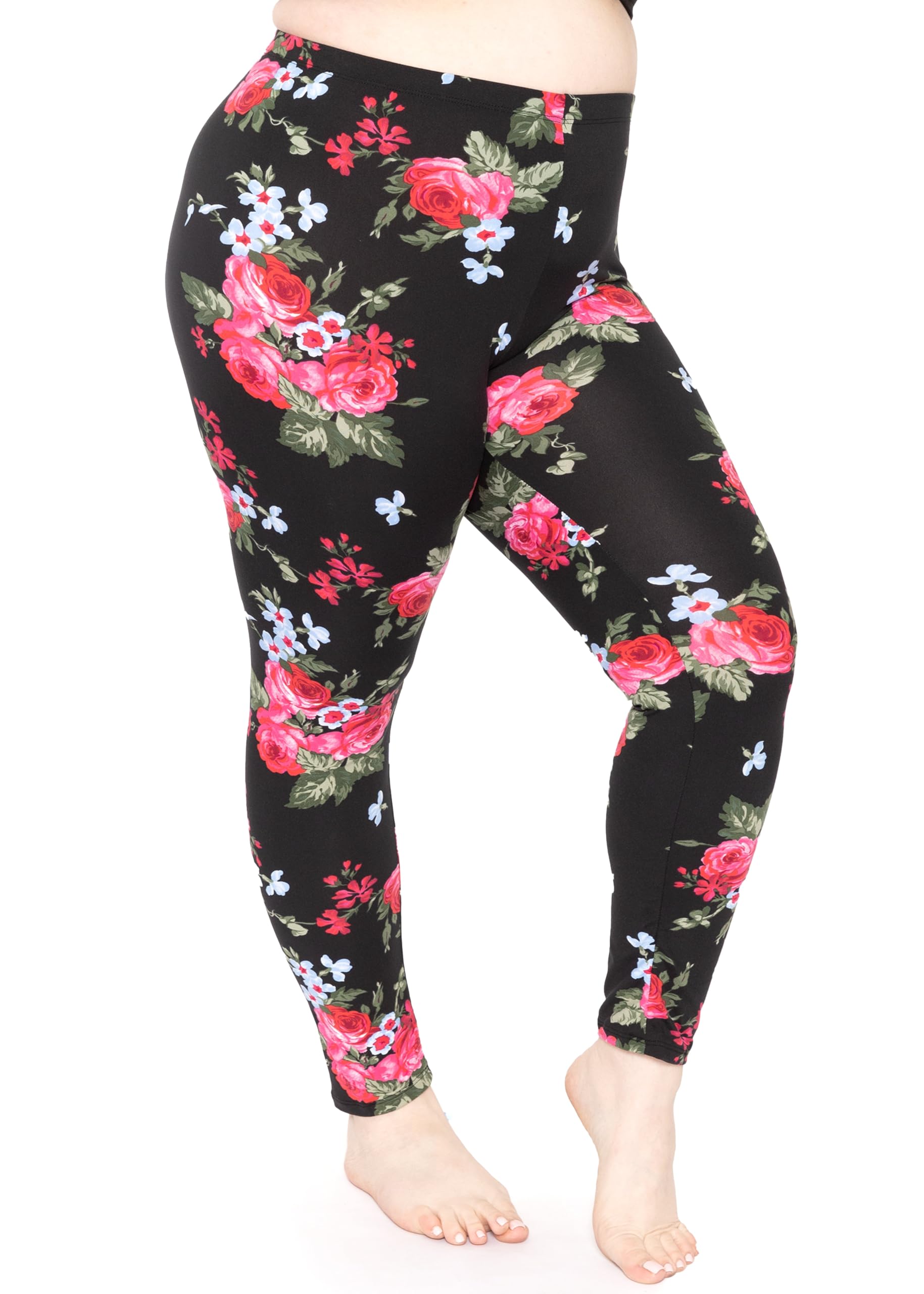 Women's and Plus Size Oh So Soft Knee & Full Length Leggings | Lots of Prints | Adult Sizes S-7X