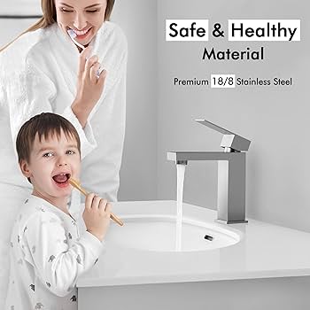 KES Bathroom Sink Faucet Single Hole Bathroom Faucet & Sink