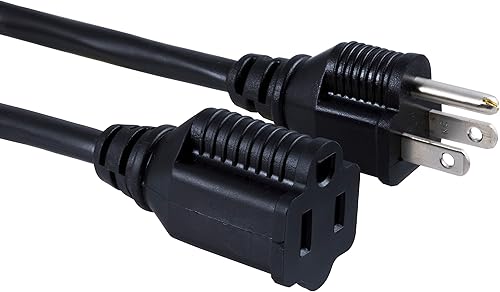 Miniatura 4 de UltraPro , Negro, GE 15 FT extensión 2 Paquete, trabajo pesado, cable aislado doble, interior  exterior, UL listado, 46865