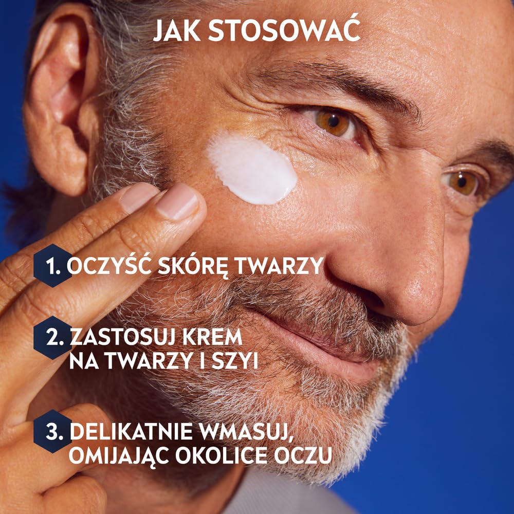 NIVEA MEN Hyaluron Przeciwzmarszczkowy krem nawilżający do twarzy dla mężczyzn z kwasem hialuronowym i pro-retinolem, 50 ml
