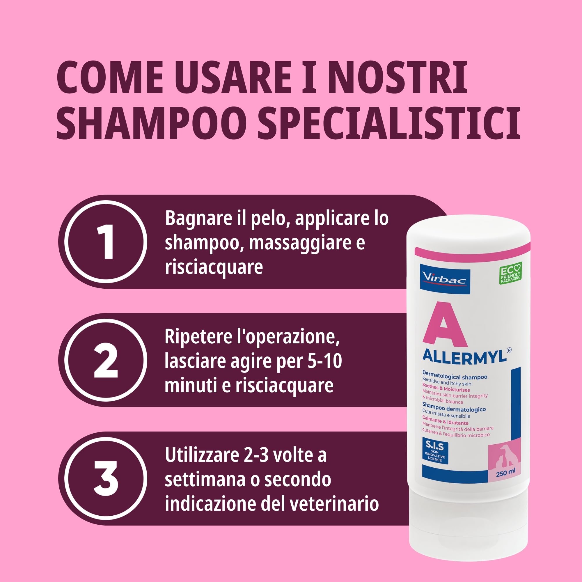 VIRBAC ALLERMYL SIS szampon 250ml