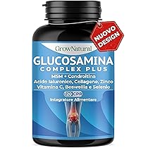 Glucosamina Condroitina MSM alto Dosaggio – Integratore Articolazioni e Cartilagine con Vitamina C, Collagene, Acido Ialuronico, Boswellia, Zinco, Manganese e Selenio – Made in Italy
