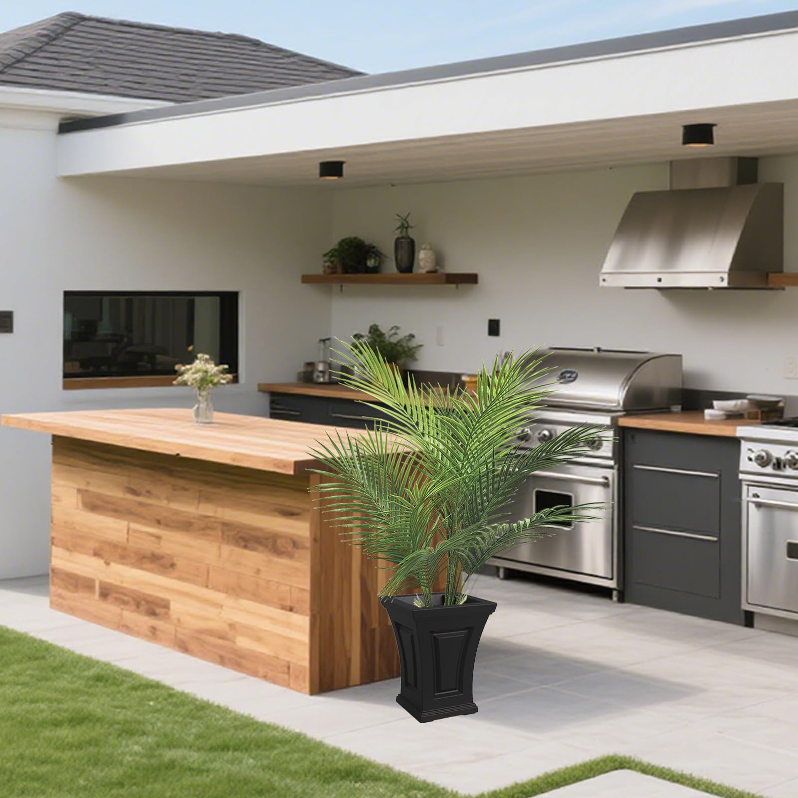 Amazon.com: Artificial Palm Plant 2.7FT Fake Palm Tree with 12