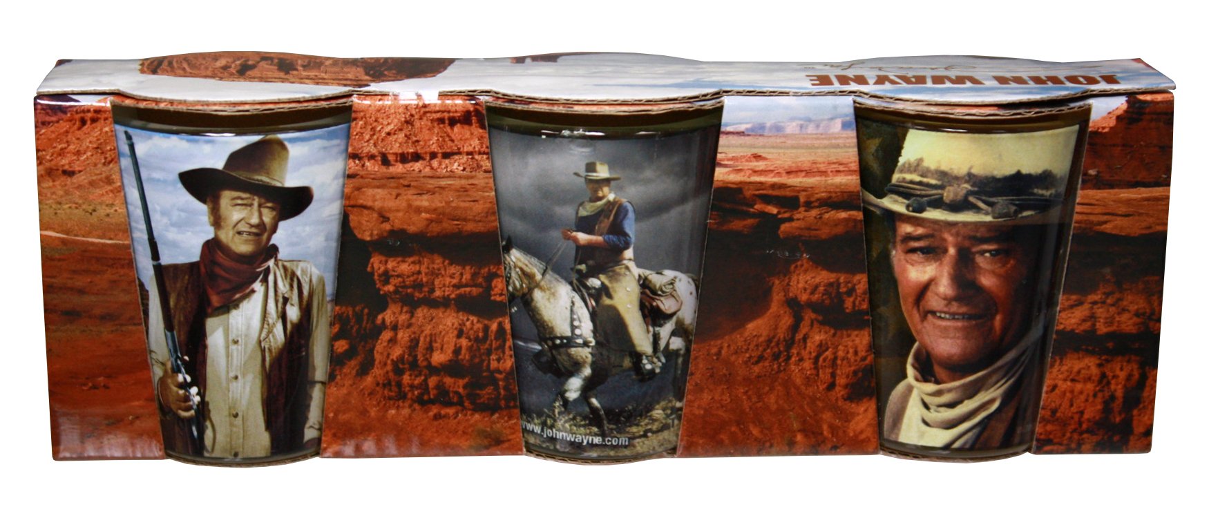Midsouth Products Shot Glasses John Wayne 3/Set