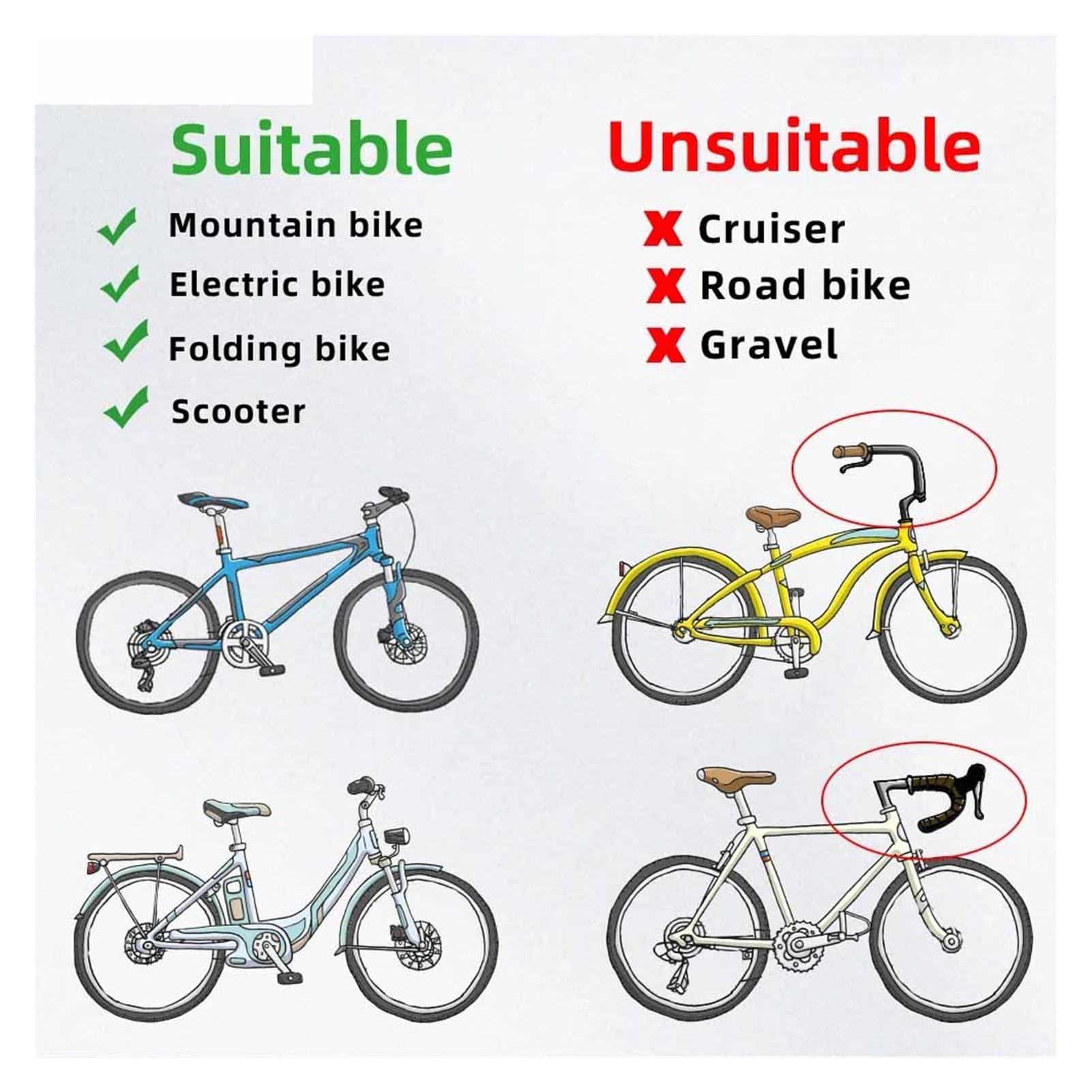 Fahrradspiegel, drehbar, am Lenkerende, Fahrrad-Rückspiegel, langlebig, weitwinkelverstellbar, Reflektor, kompatibel mit Road E Bike(RM15E 2 Sets)
