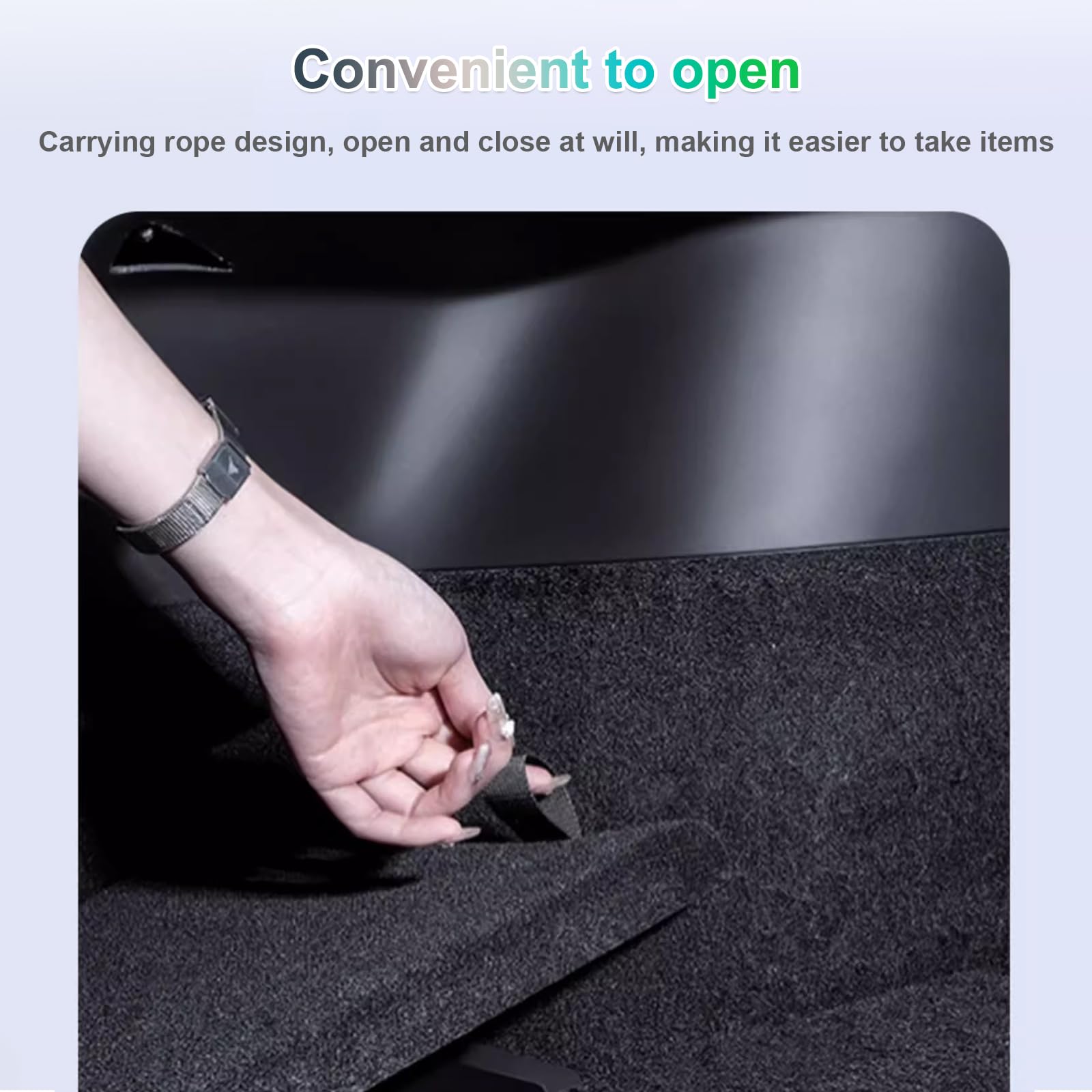 GAFAT Nuevo Tesla Model 3 Highland 2024 2025 Organizador de Maletero, TPE Resistente al Agua, Caja de Almacenamiento para Lado del Maletero, con Tapa Flocada, Tesla Model 3 Accesorios [2 Unidades]