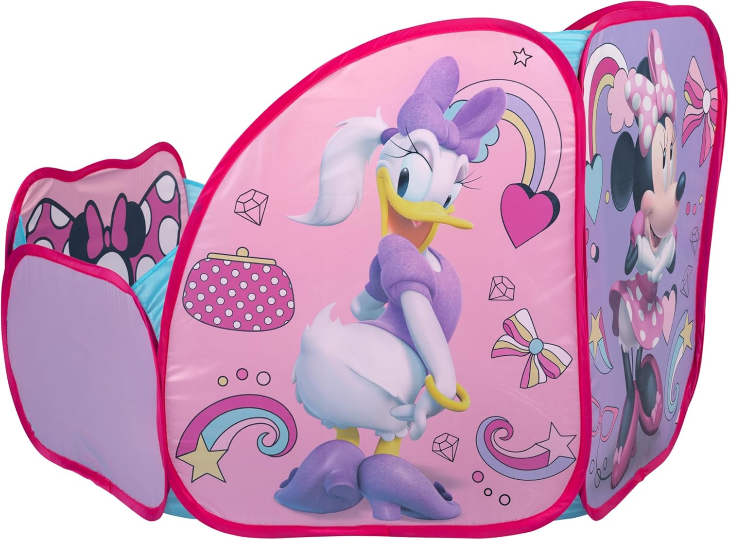 Minnie Mouse Ball Pit with 15 Soft Flex Balls Pop and Play Arena for Baby Toddler Infant Boys & Girls [15 Balls Included]