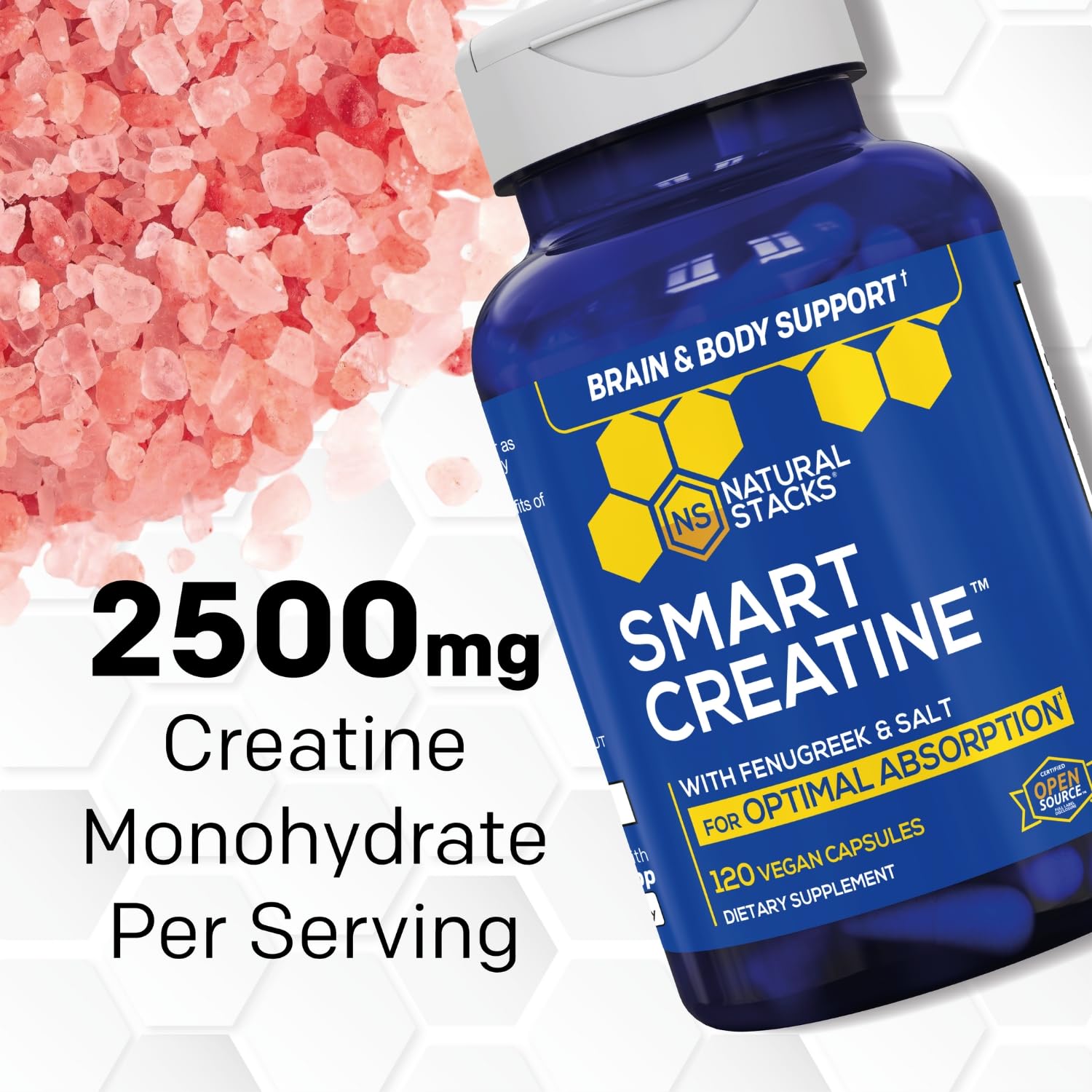 Smart Creatine Monohydrate 2500mg - Advanced Absorption Formula - 120 Ct — Amazon image 4