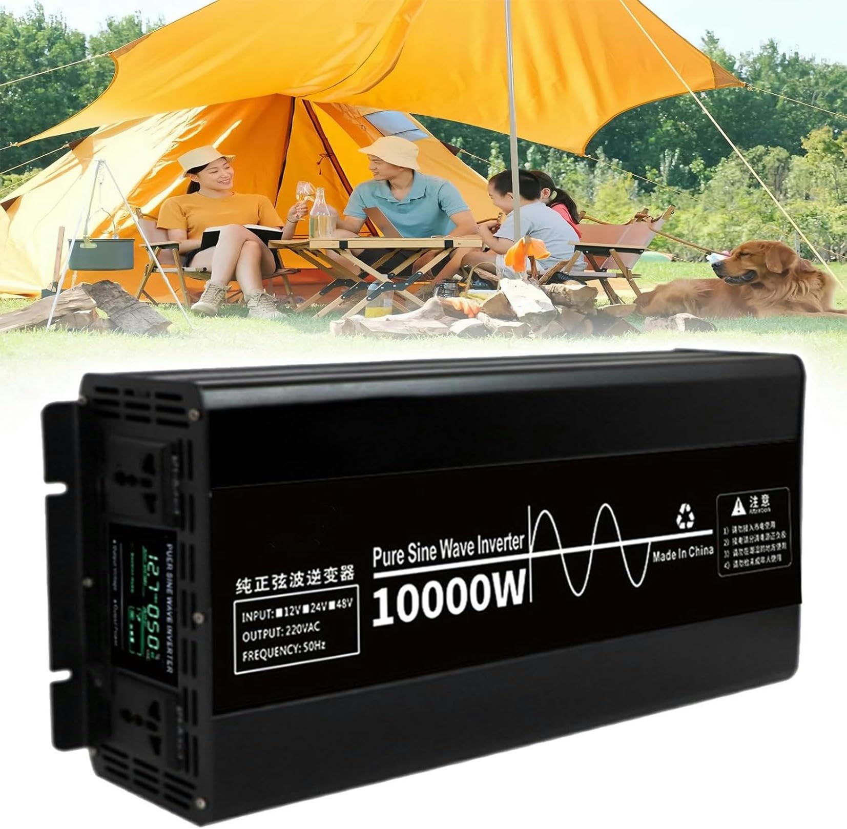 Onduleur de puissance 10000W pur onde pure pour éviter les pannes de courant en convertisseur 24V
