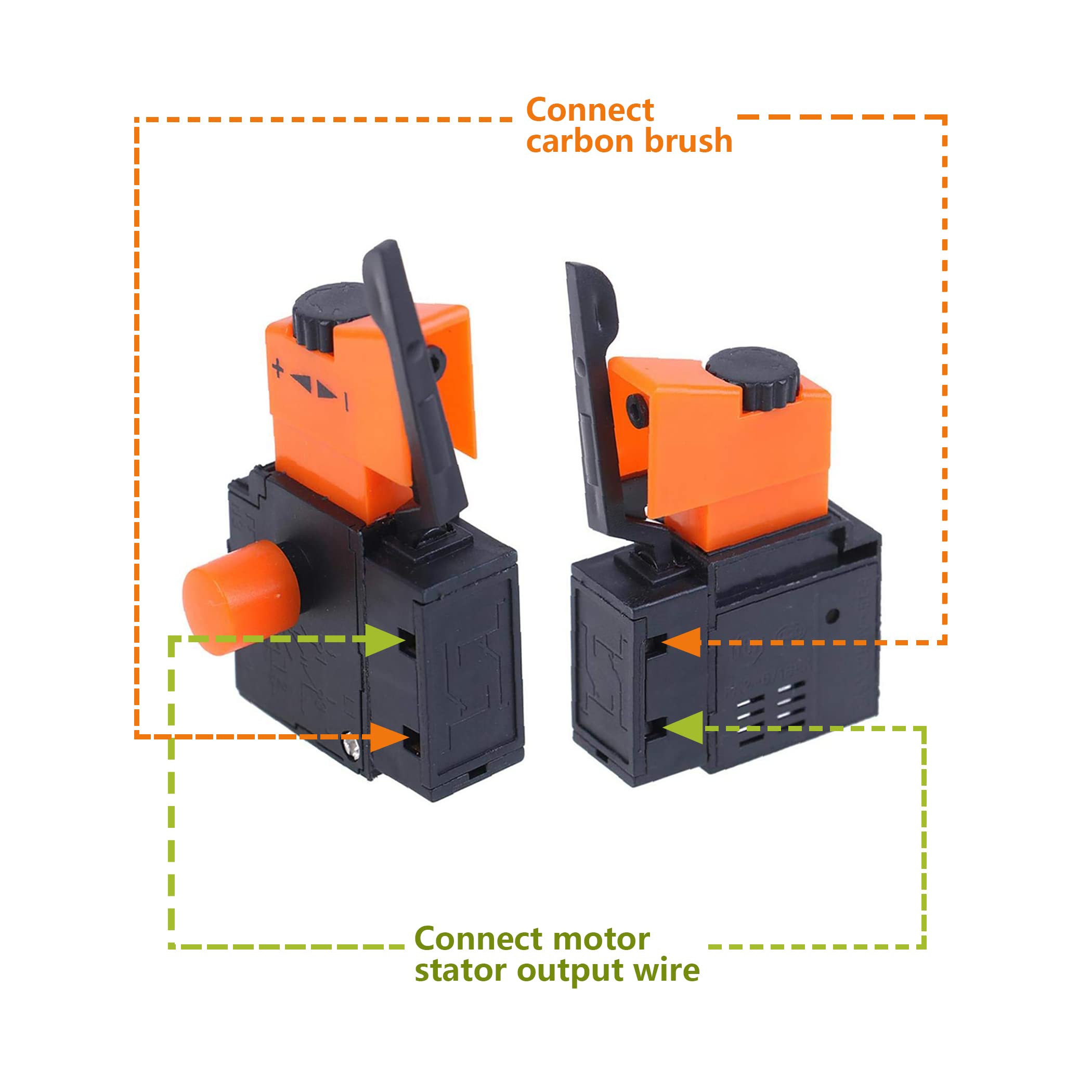 Interruptor De Gatillo FA2-10/1B OTOTEC - Control Velocidad Variable Para Taladros | 250V 10A