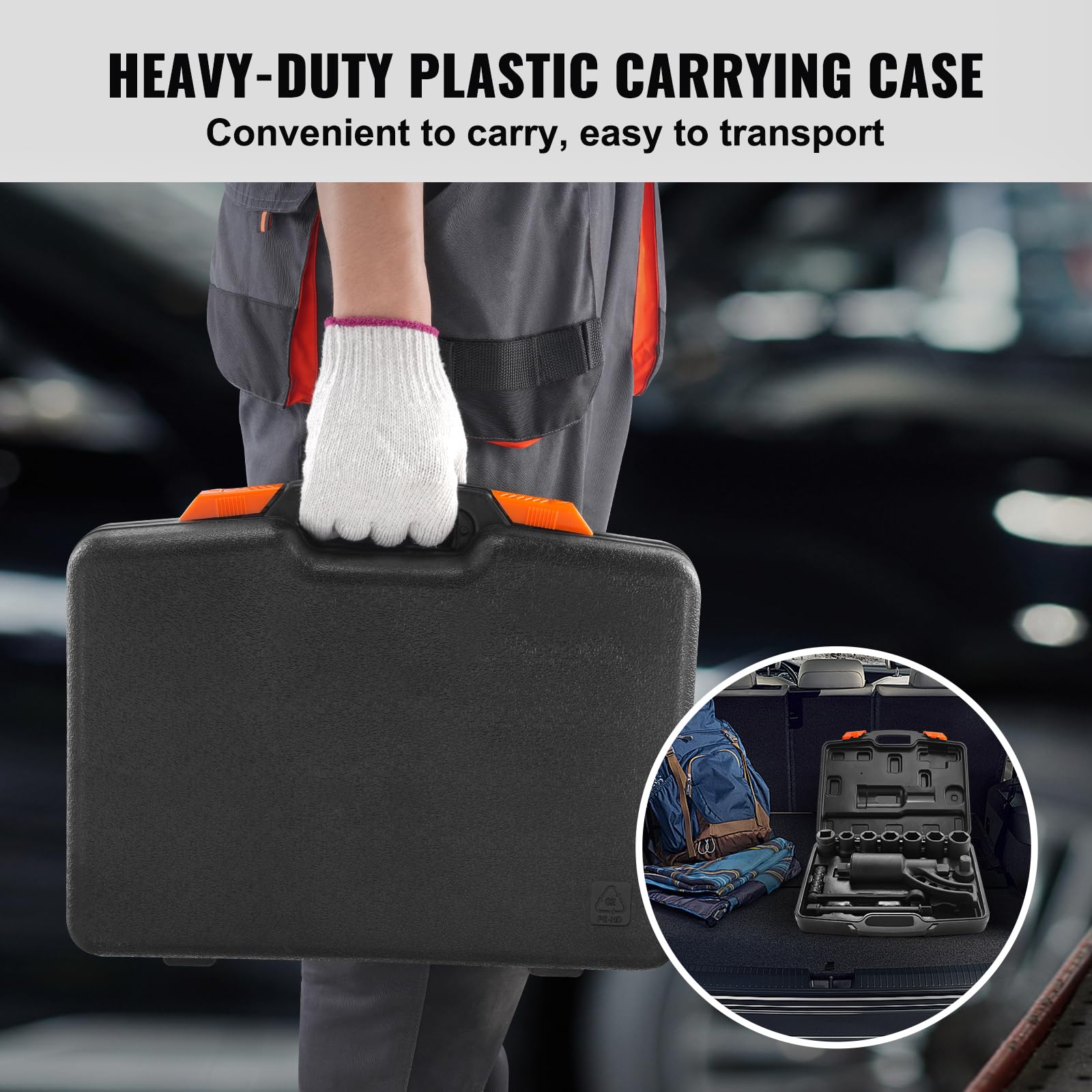 VEVOR Set di Chiave Dinamometrica 25,4 mm Rapporto 1:64 Moltiplicatore di Forza con 8 Bussole, Set Moltiplicatore di Forza Svita Bulloni per la Rimozione dei Dadi per Riparazione Auto Officina Garage