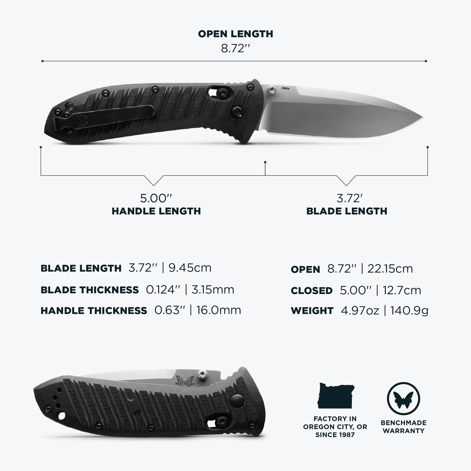 Benchmade Presidio II - Filo: Liso 570-1