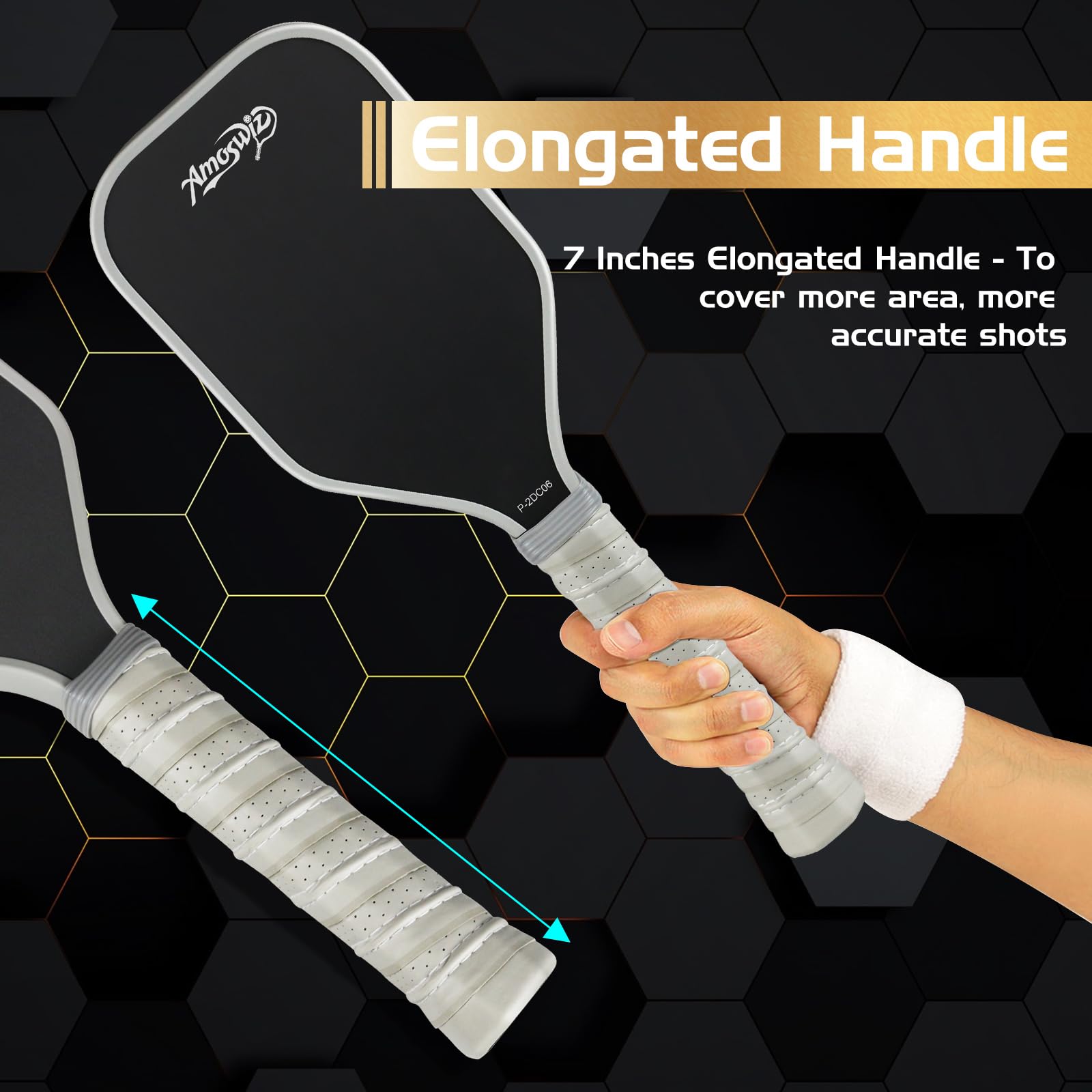 Pickleball Training Paddle, T700 Carbon Fiber Pickleball Practice Paddle, 16MM Sweet Spot Pickle Ball Racket Training Equipment, Gift for Men & Women