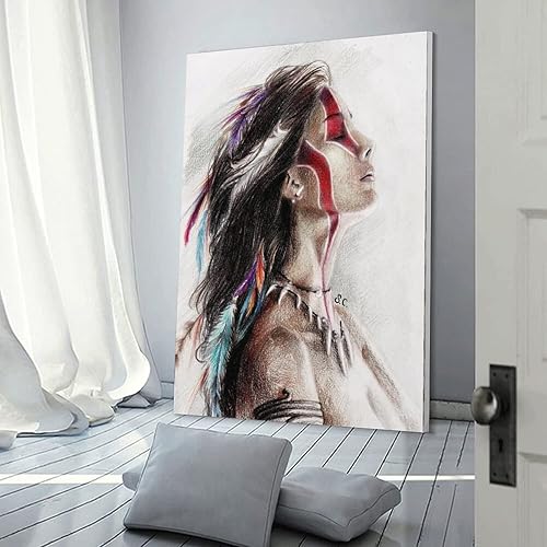 Miniatura 3 de Lienzo decorativo de anime Art A Taino Indian Warrior para decoración de pared, póster de pintura en lienzo, pósteres e impresiones artísticas de