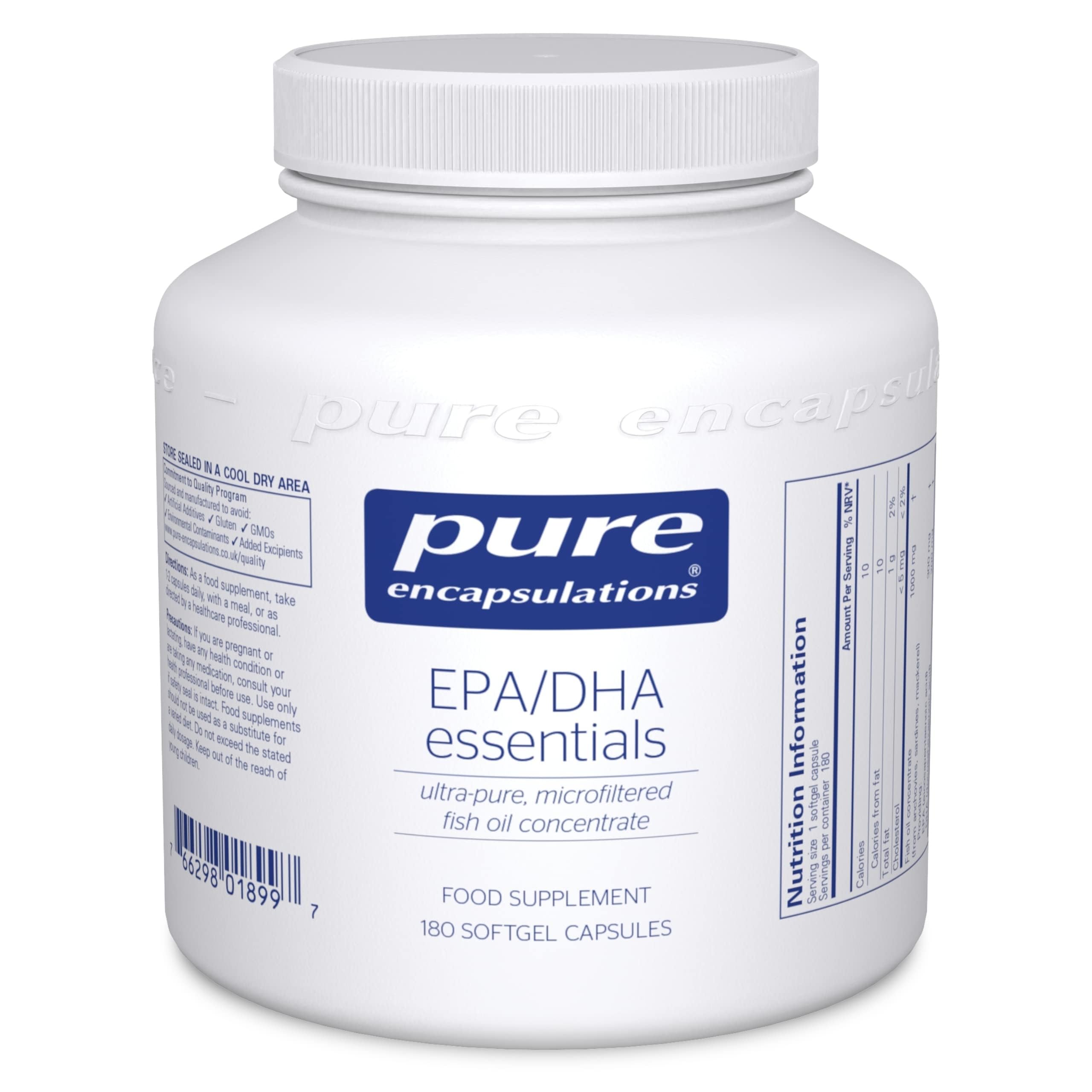 Pure Encapsulations EPA/DHA Essentials, 180 Softgel Capsules