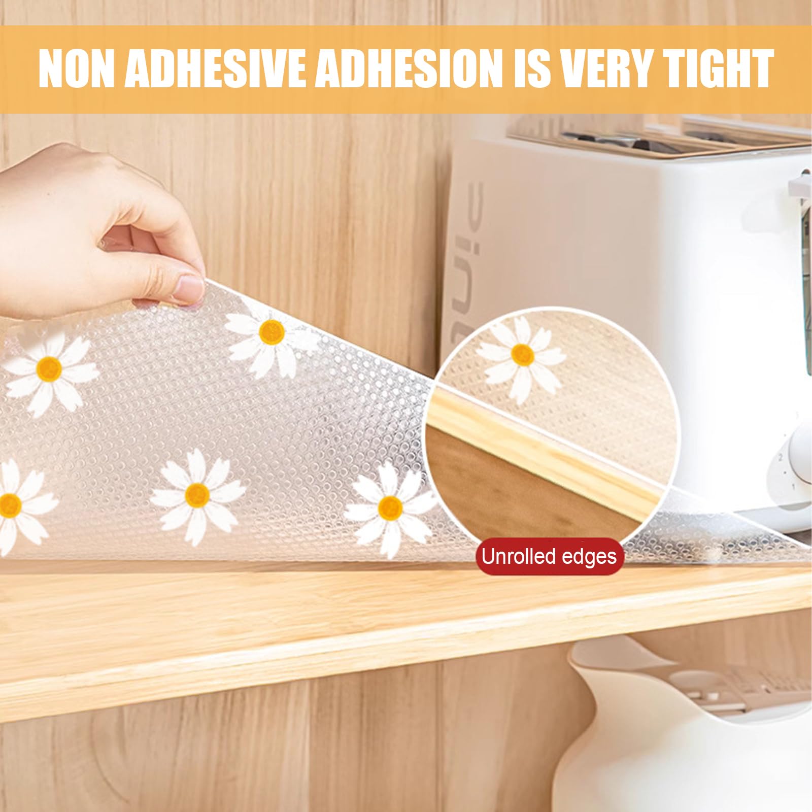 Tappetino Per Cassetti Antiscivolo In EVA - Tagliabile, Trasparente, Per Frigorifero E Cucina - Foto 3