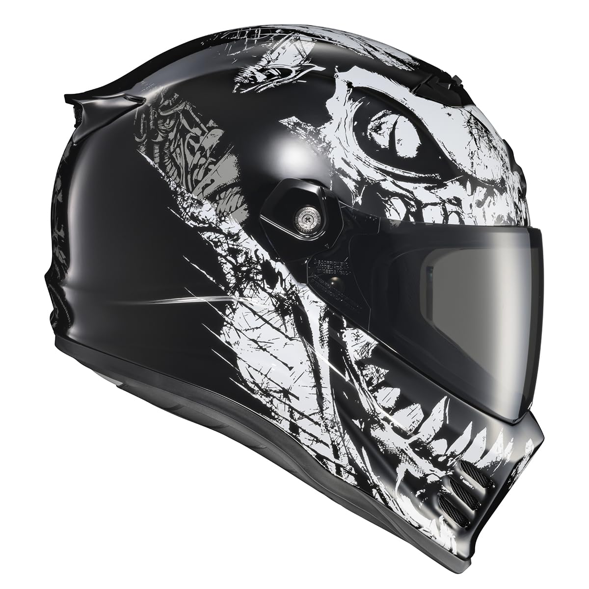 Amazon.com: ScorpionEXO Covert FX Full Face Adult Motorcycle Helmet Street  Fighter Style - Bluetooth Ready Speaker Pockets DOT ECE Caiman (Gloss Black  - Small) : Automotive