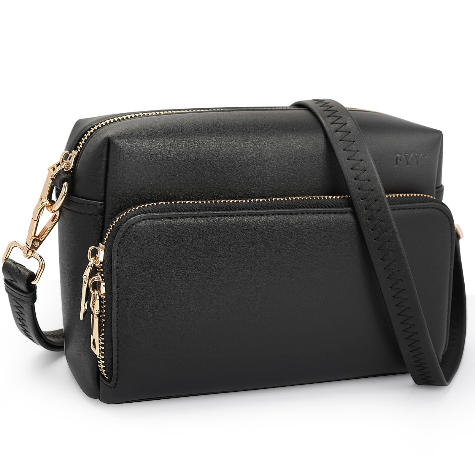 FYY Small Crossbody Bags for Women Vegan Leather Crossbody Purses for Women Travel with Adjustable Shoulder Strap