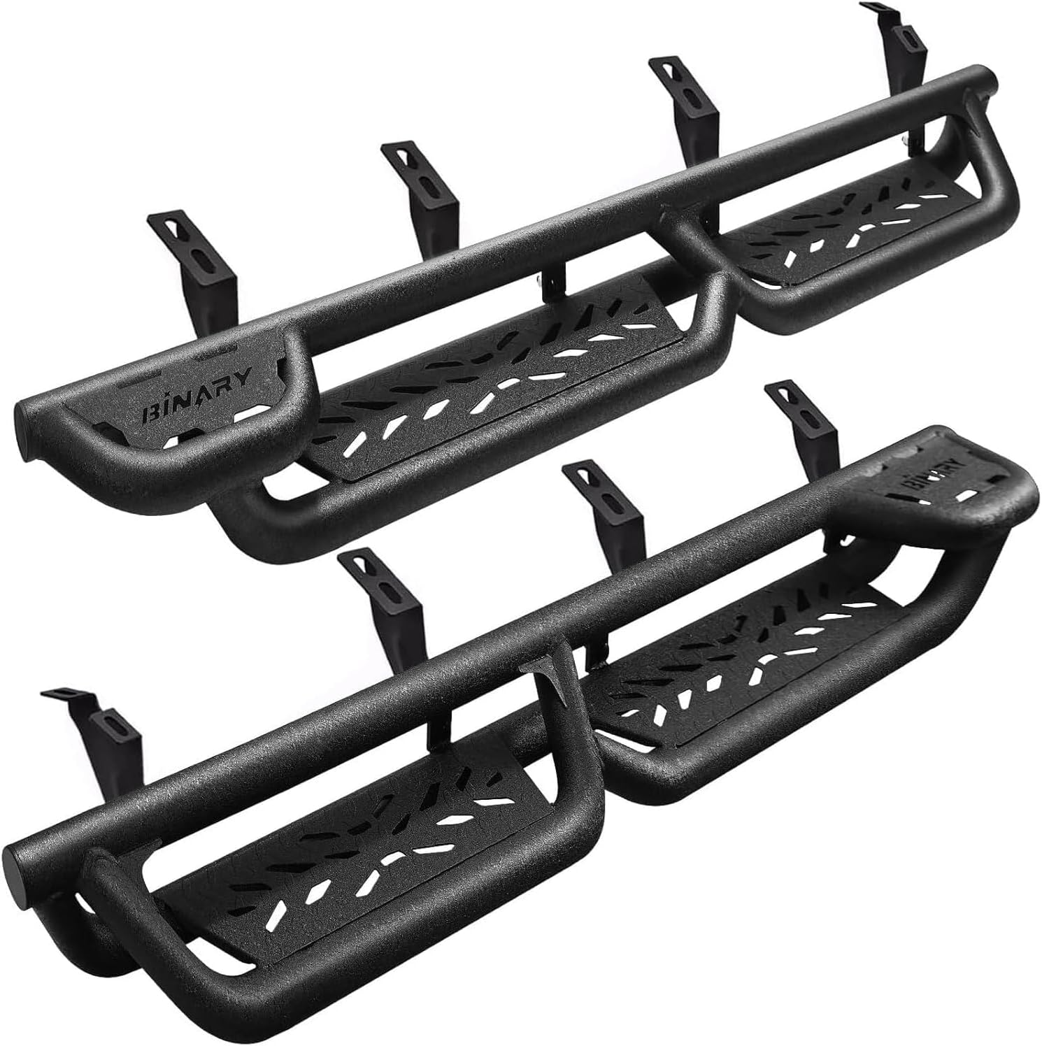 BINARY STAR Running Boards for 2024-2026 Toyota Tacoma Double Cab — 6-Inch Carbon Steel Side Steps