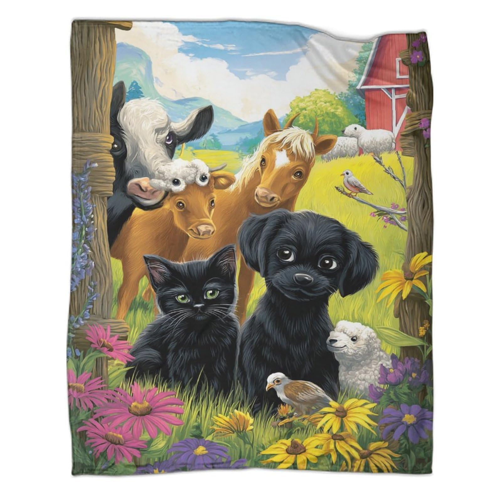 Plaid Chien 3D en flanelle respirante pour des soirées cocooning en famille