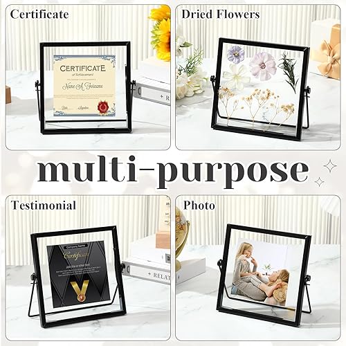 Miniatura 4 de Juego de 12 marcos de fotos de metal de 4 x 6 pulgadas, marcos de metal para oficina, marcos de fotos de vidrio de metal a granel para oficina,