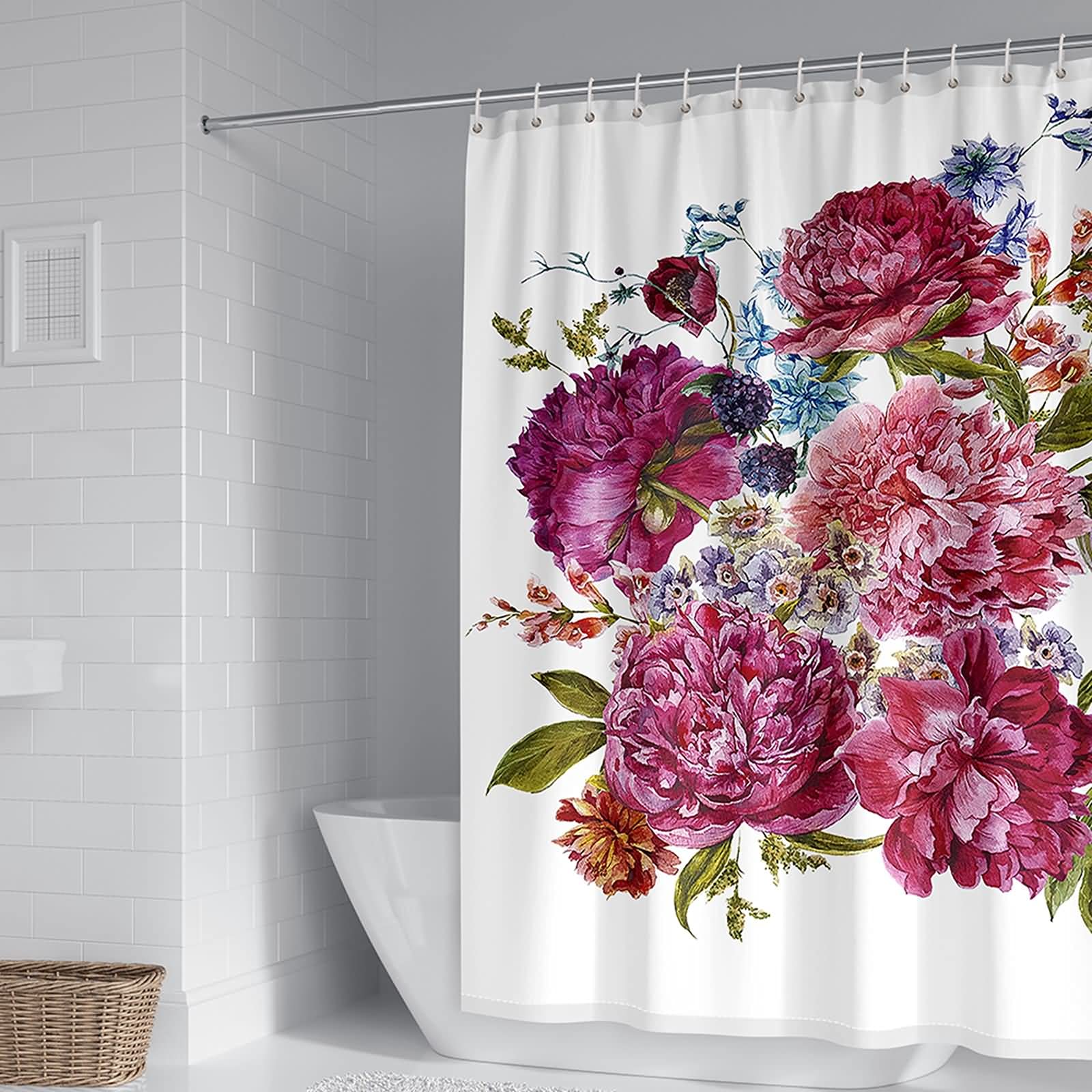 Rideau de douche 150x200cm polyester KnSam étanche et anti-moisissure