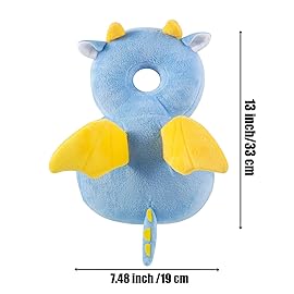 PandaEar Baby Head Protection Backpack, Toddler Walking Head Protector, Adjustable Head Protector Pad Safety Cushion (Blue)