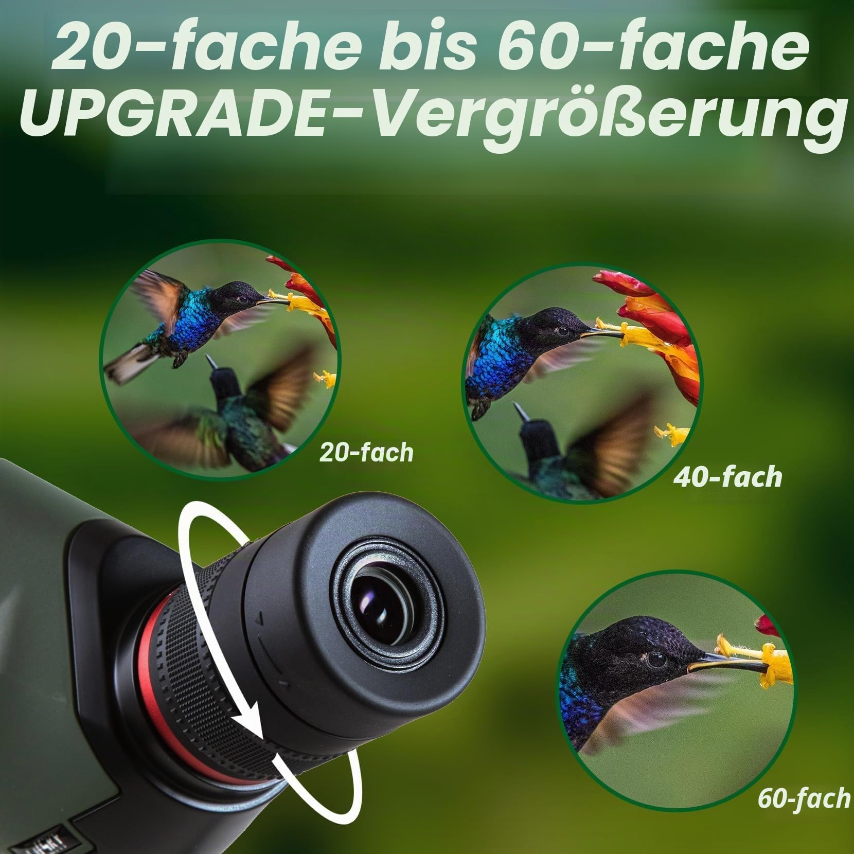 Gosky Fernrohre mit Stativ Tragetasche Telefonhalter