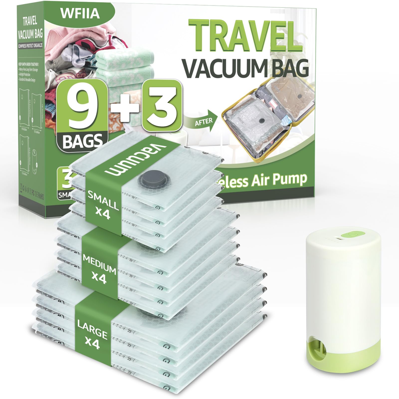 45% OFF Wfiia Vacuum Bags--12 Pcs