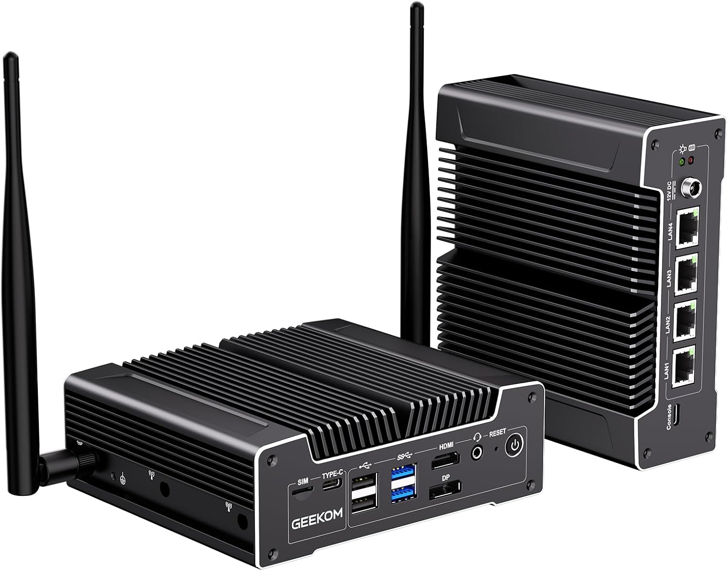 [Industrial-Grade]GEEKOM iX12 Mini PC Fanless, Intel N95,DDR5 8GB 256GB SSD