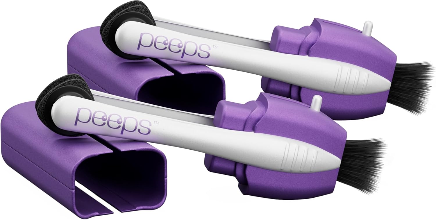 Peeps Carbon Microfiber Glasses Cleaner – Lavender, 2 Count