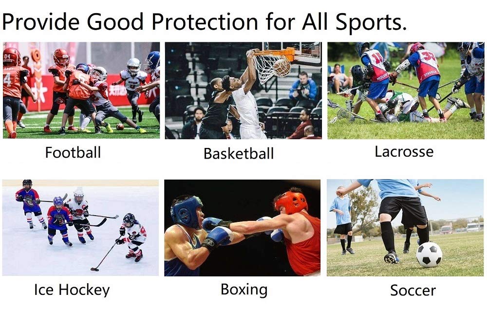 Protège-dents de sport K-Shark, protège-dents de sport personnalisé et sans saveur for le football, le basket-ball, la crosse, le hockey sur glace, la boxe, le football, etc. Sans latex, sans BPA et s