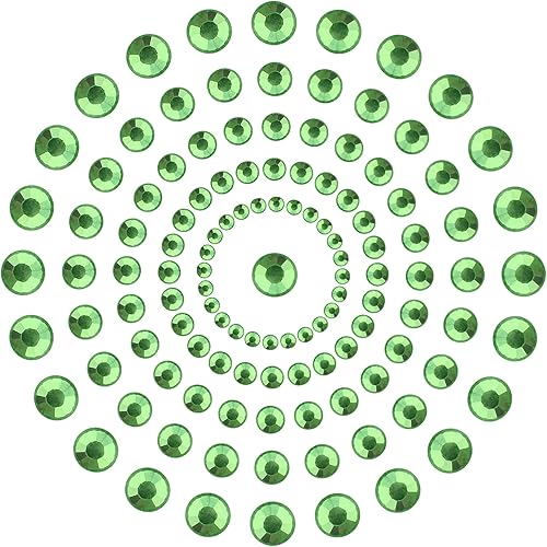 Miniatura 2 de FYGEM 8000 unidades de 5 tamaños de lentes de imitación de hierro termoadhesivo con parte trasera plana para proyectos de bricolaje con pinzas y