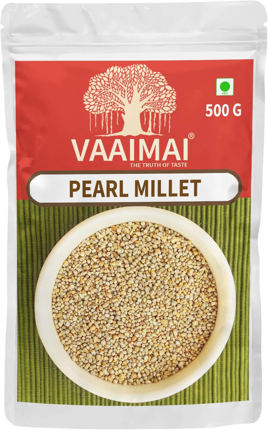 Pearl Millet / Kambu / Bajra / Sajjalu / Kambam, 500g
