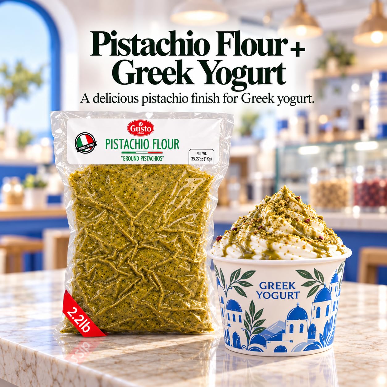 Amazon.com : GUSTO ETNA Pistachio Flour, Fine Chopped Pistachio