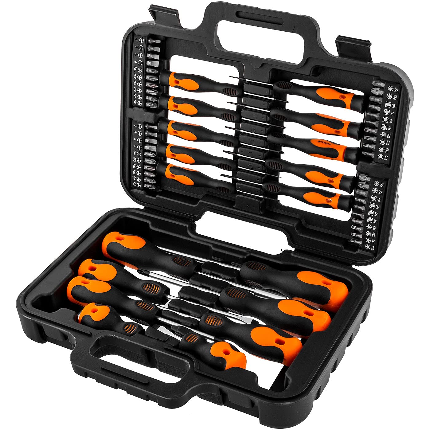 Mercer's Furniture Corona magnétique embouts de tournevis Lot de 58, d'embouts en acier Cr-Mo (Cor C5373)