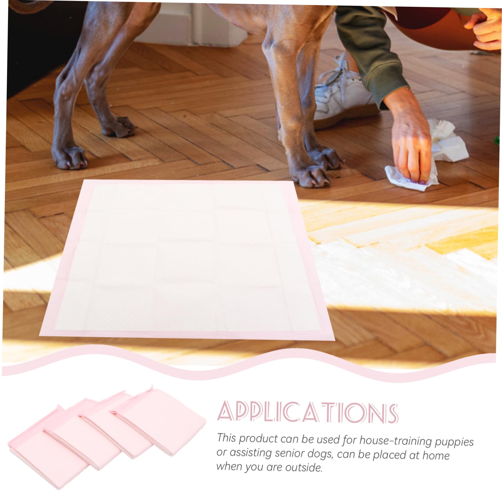 ERINGOGO 40pièces Tapis Absorbants Non-tissé pour Chiens Et Tapis Entraînement pour Animaux De Compagnie Etanche Et Ultra-absorbante De Propreté pour Chiots Et Petits Animaux