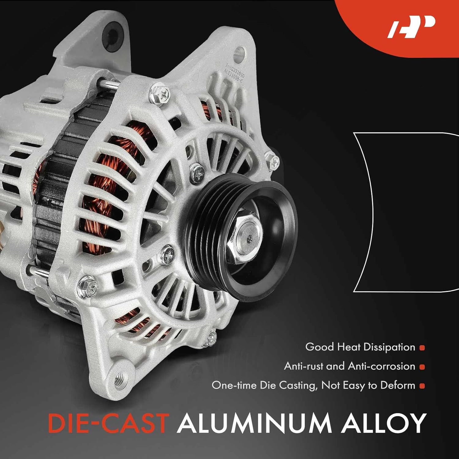 A-Premium Alternator Compatible with Subaru Impreza 2004-2010, Forester 2006-2010 & Saab 9-2X 2006, 2.5L, 12V 90A 5-Groove Pulley Clockwise, Replace# 23700AA380, 23700AA420, 23700AA540, A002TB3091