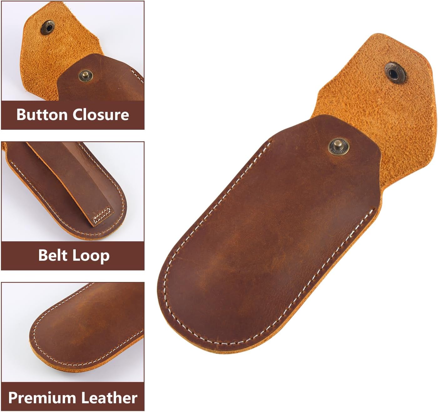 Leather Knife Sheath for Buck