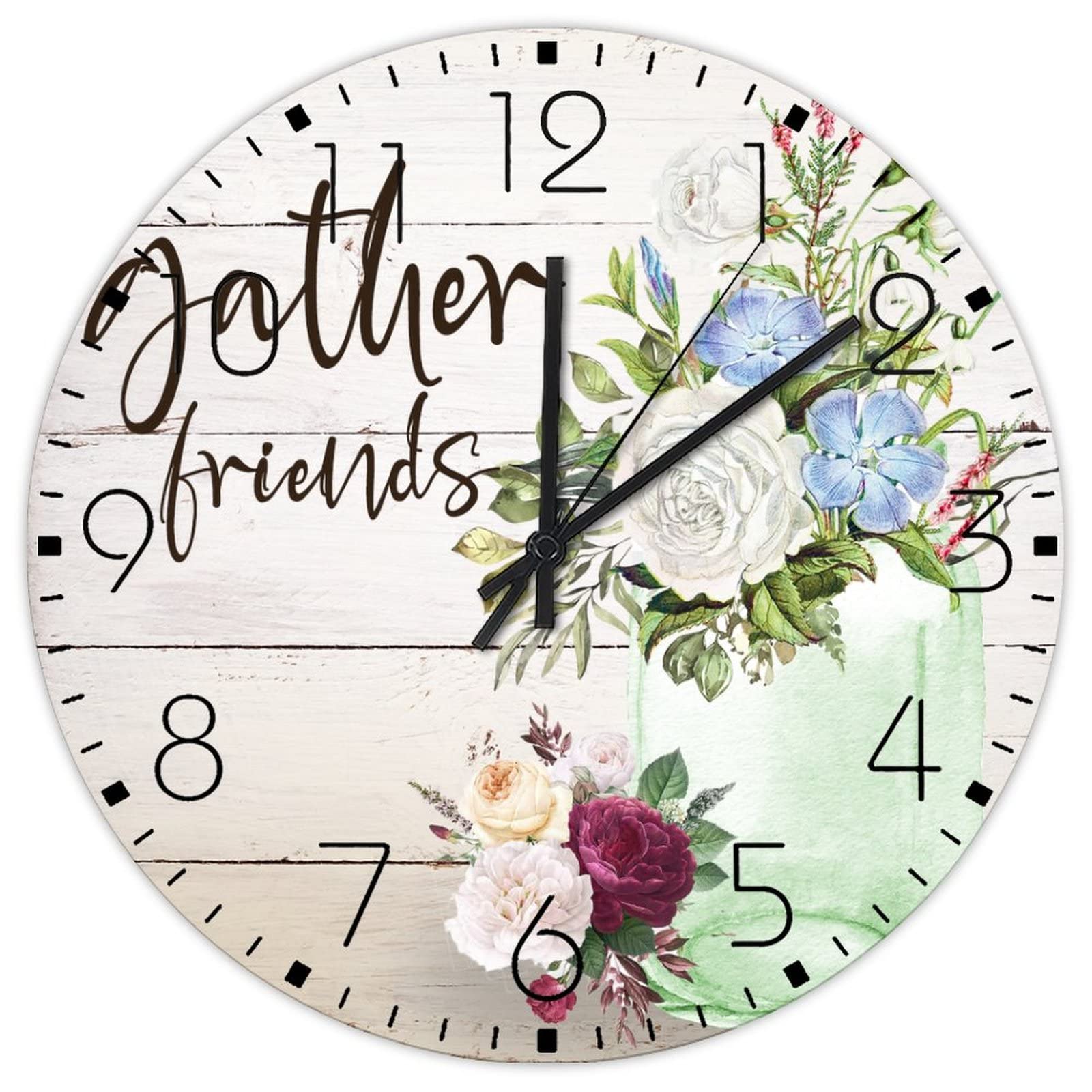 Horloge murale sans tic-tac 38 cm résout les bruits de couloir